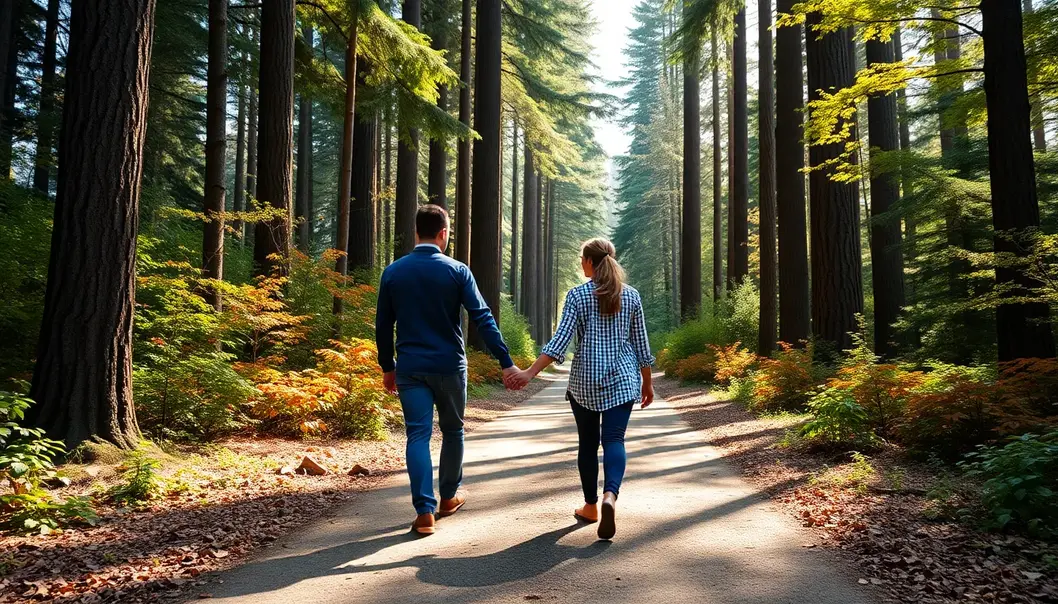 A romantic setting where couples align their career aspirations.